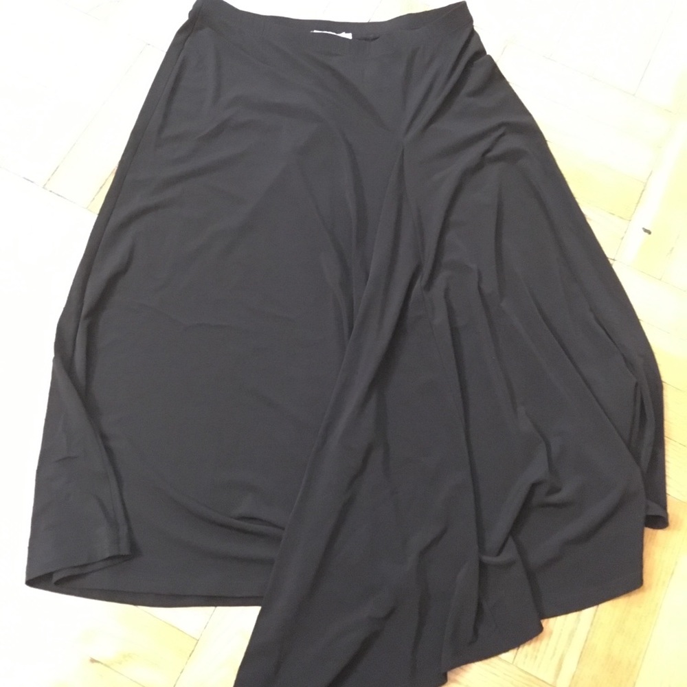 Michael Kors Asymmetrical Ankle Length Black Skirt